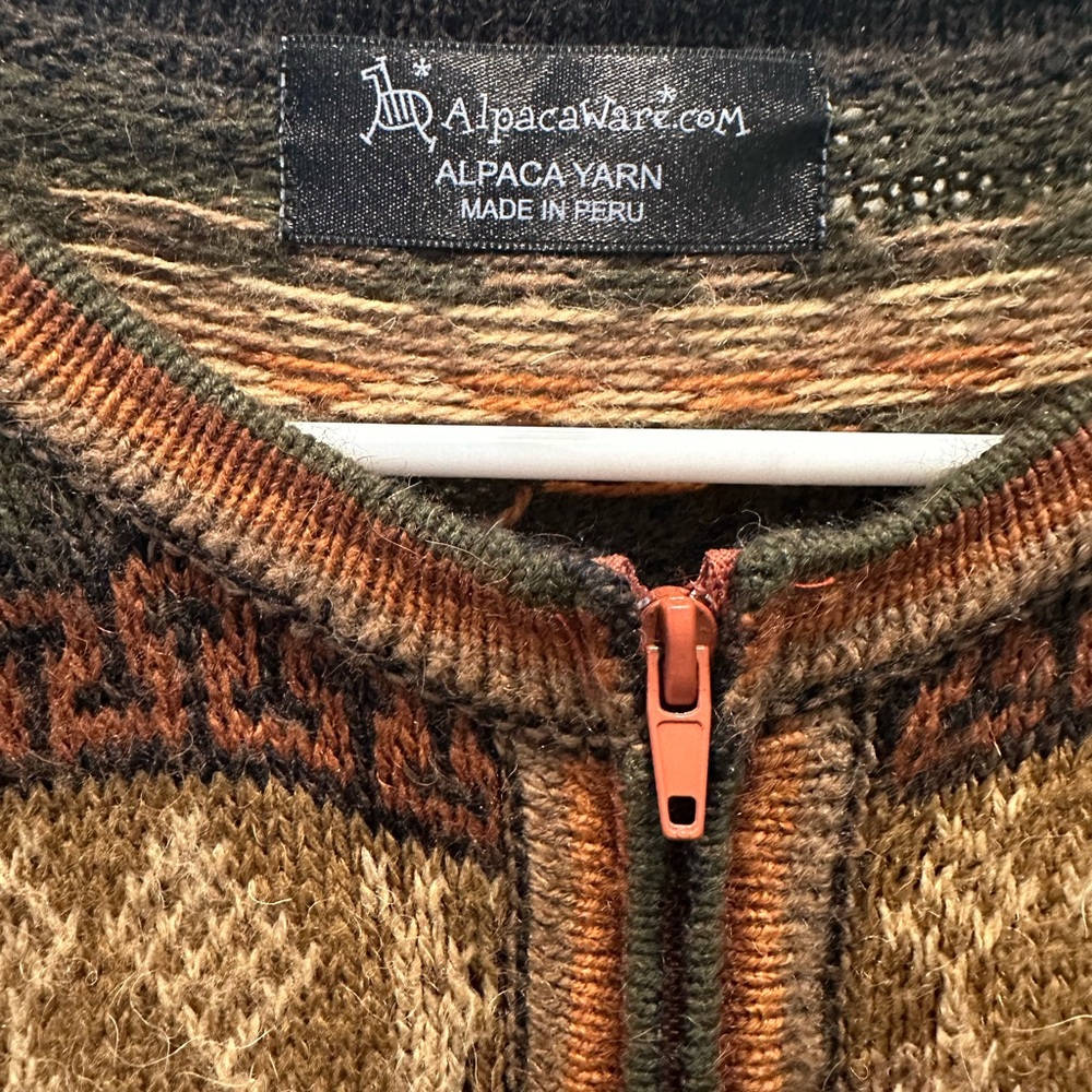 Women’s Fall Colors Alpaca Yarn Sweater